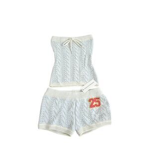 The day dreamers Lounge Crop Sleeveless Top and Shorts Size Medium Juniors NEW